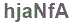 The text to enter in the texbox below is: hjaNfA