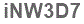The text to enter in the texbox below is: iNW3D7