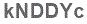 The text to enter in the texbox below is: kNDDYc
