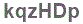 The text to enter in the texbox below is: kqzHDp
