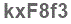 The text to enter in the texbox below is: kxF8f3