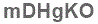 The text to enter in the texbox below is: mDHgKO