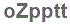 The text to enter in the texbox below is: oZpptt