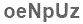 The text to enter in the texbox below is: oeNpUz