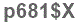 The text to enter in the texbox below is: p681$X