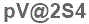 The text to enter in the texbox below is: pV@2S4
