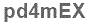 The text to enter in the texbox below is: pd4mEX