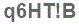 The text to enter in the texbox below is: q6HT!B
