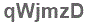 The text to enter in the texbox below is: qWjmzD