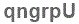 The text to enter in the texbox below is: qngrpU