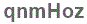 The text to enter in the texbox below is: qnmHoz