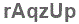 The text to enter in the texbox below is: rAqzUp