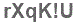 The text to enter in the texbox below is: rXqK!U