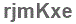 The text to enter in the texbox below is: rjmKxe