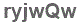 The text to enter in the texbox below is: ryjwQw
