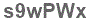 The text to enter in the texbox below is: s9wPWx
