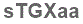 The text to enter in the texbox below is: sTGXaa