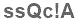 The text to enter in the texbox below is: ssQc!A
