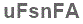 The text to enter in the texbox below is: uFsnFA