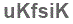 The text to enter in the texbox below is: uKfsiK