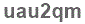 The text to enter in the texbox below is: uau2qm
