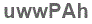 The text to enter in the texbox below is: uwwPAh