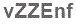 The text to enter in the texbox below is: vZZEnf