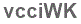 The text to enter in the texbox below is: vcciWK