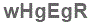 The text to enter in the texbox below is: wHgEgR