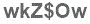 The text to enter in the texbox below is: wkZ$Ow