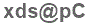 The text to enter in the texbox below is: xds@pC