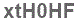 The text to enter in the texbox below is: xtH0HF