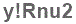 The text to enter in the texbox below is: y!Rnu2