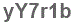 The text to enter in the texbox below is: yY7r1b