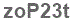 The text to enter in the texbox below is: zoP23t